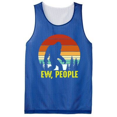 Ew People, Funny Bigfoot Introvert Antisocial Nature Hiking Mesh Reversible Basketball Jersey Tank