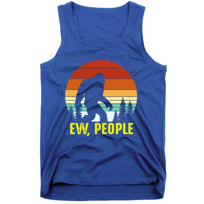 Ew People, Funny Bigfoot Introvert Antisocial Nature Hiking Tank Top