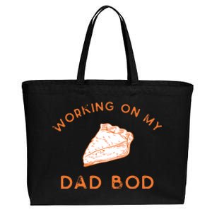 Eating Pie For Two And Working On My Dad Bod Cotton Canvas Jumbo Tote