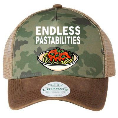 Endless Pastabilities Funny Pasta Spaghetti Legacy Tie Dye Trucker Hat