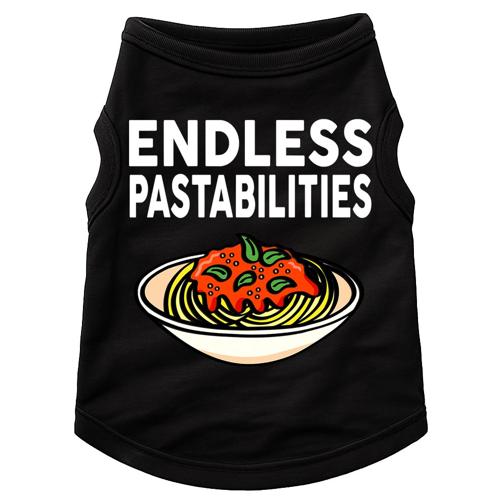 Endless Pastabilities Funny Pasta Spaghetti Doggie Tank