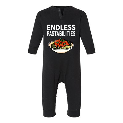 Endless Pastabilities Funny Pasta Spaghetti Infant Fleece One Piece