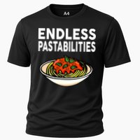 Endless Pastabilities Funny Pasta Spaghetti Cooling Performance Crew T-Shirt