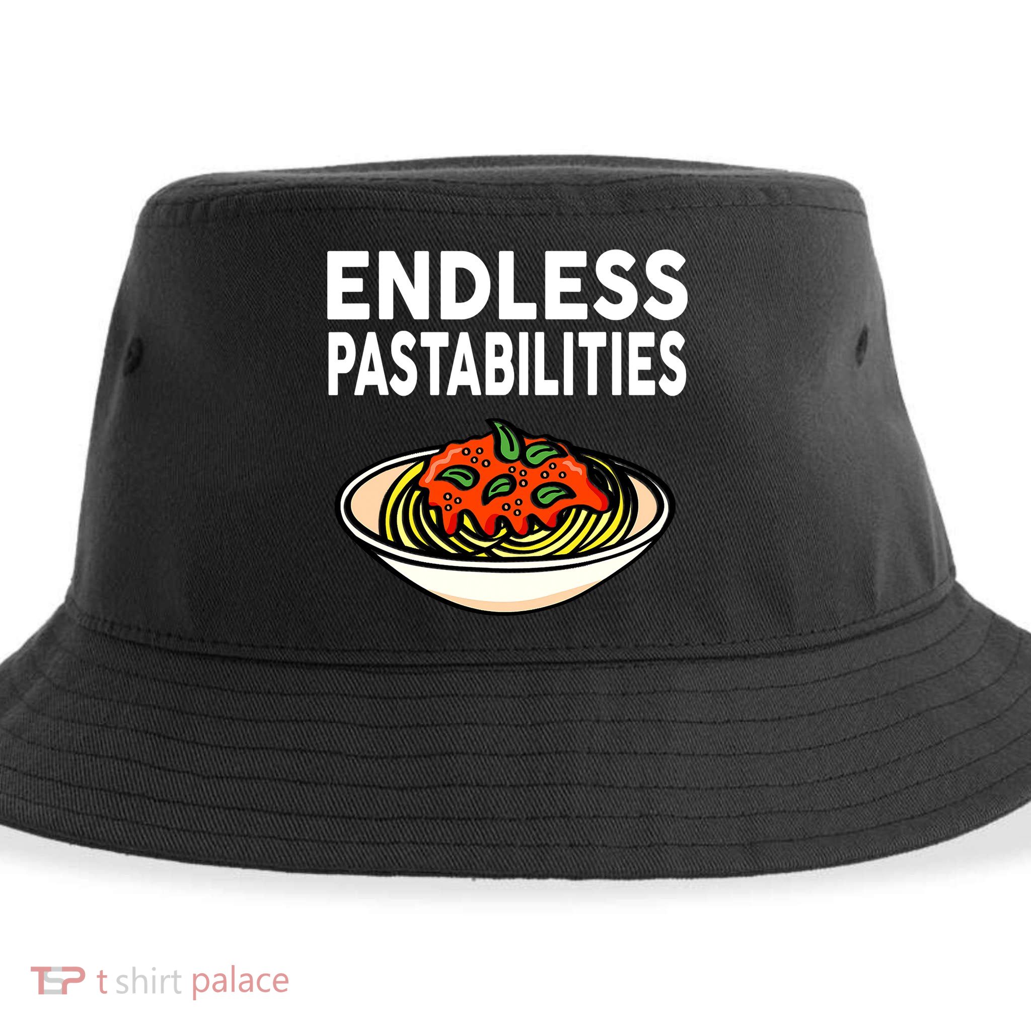 Endless Pastabilities Funny Pasta Spaghetti Sustainable Bucket Hat