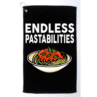 Endless Pastabilities Funny Pasta Spaghetti Golf Towel