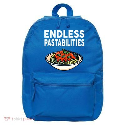 Endless Pastabilities Funny Pasta Spaghetti 16 in Basic Backpack