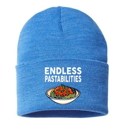 Endless Pastabilities Funny Pasta Spaghetti Sustainable Knit Beanie