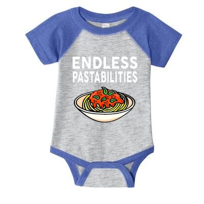 Endless Pastabilities Funny Pasta Spaghetti Infant Baby Jersey Bodysuit