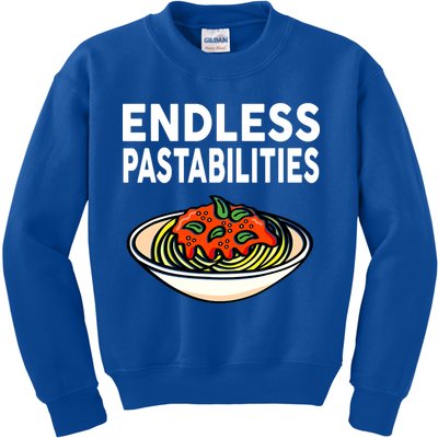 Endless Pastabilities Funny Pasta Spaghetti Kids Sweatshirt