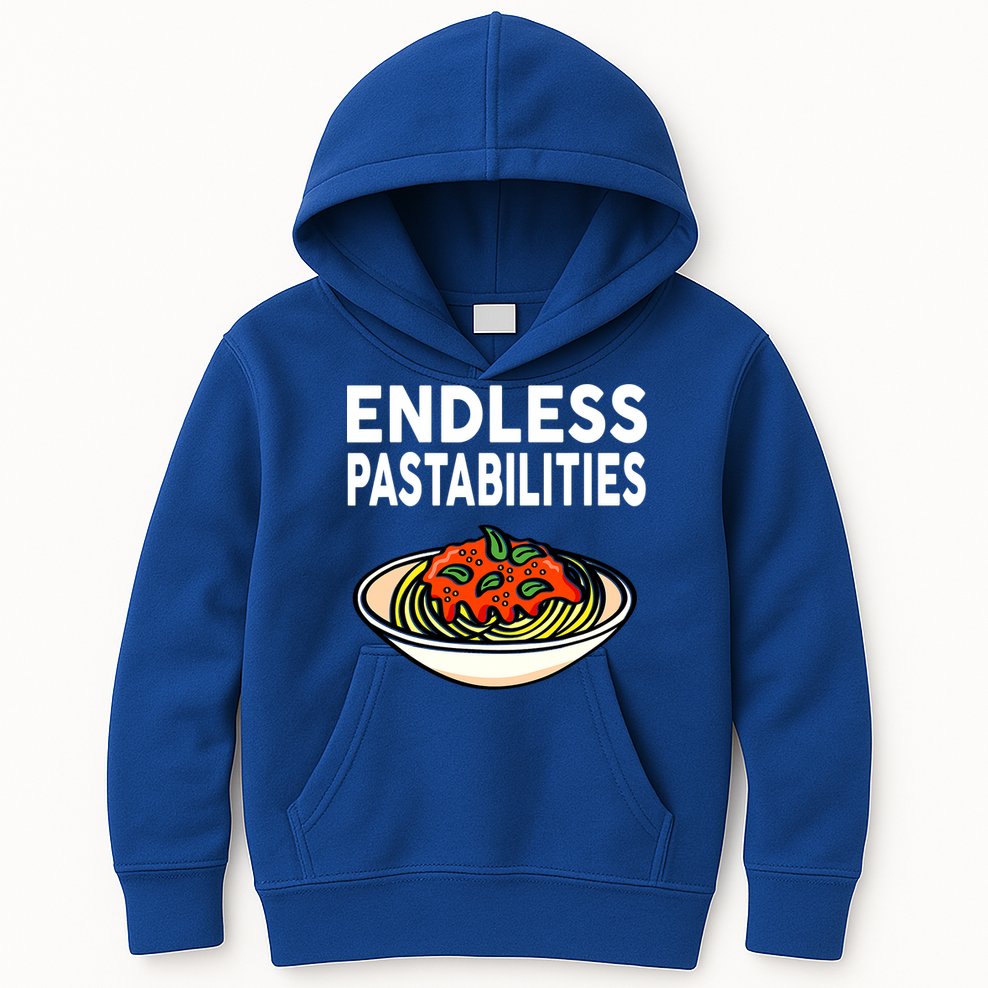 Endless Pastabilities Funny Pasta Spaghetti Kids Hoodie