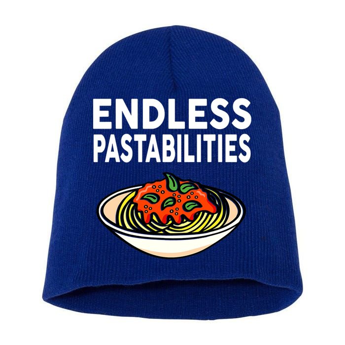 Endless Pastabilities Funny Pasta Spaghetti Short Acrylic Beanie