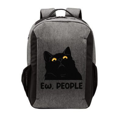 Ew People Funny Black Cat Lover For Women Fun Cat Saying Gift Vector Backpack