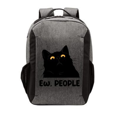 Ew People Funny Black Cat Lover Fun Cat Saying Vector Backpack