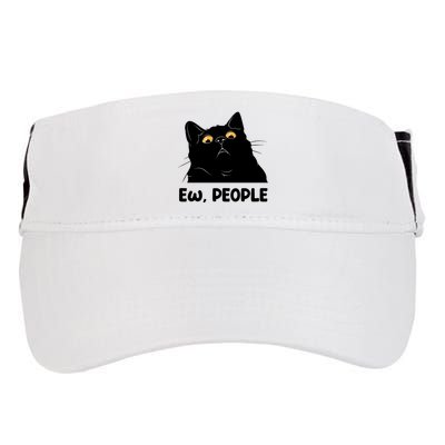 Ew People Funny Black Cat Lover Fun Cat Saying Adult Drive Performance Visor