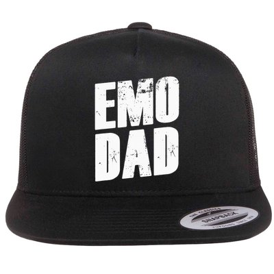 Emo Punk Funny 2000s 00s Emo Dad Flatbill Hat