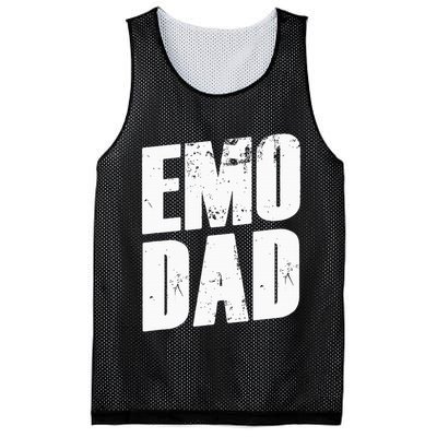 Emo Punk Funny 2000s 00s Emo Dad Mesh Reversible Basketball Jersey Tank