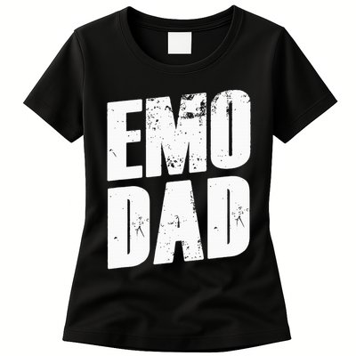 Emo Punk Funny 2000s 00s Emo Dad Womens T-Shirt