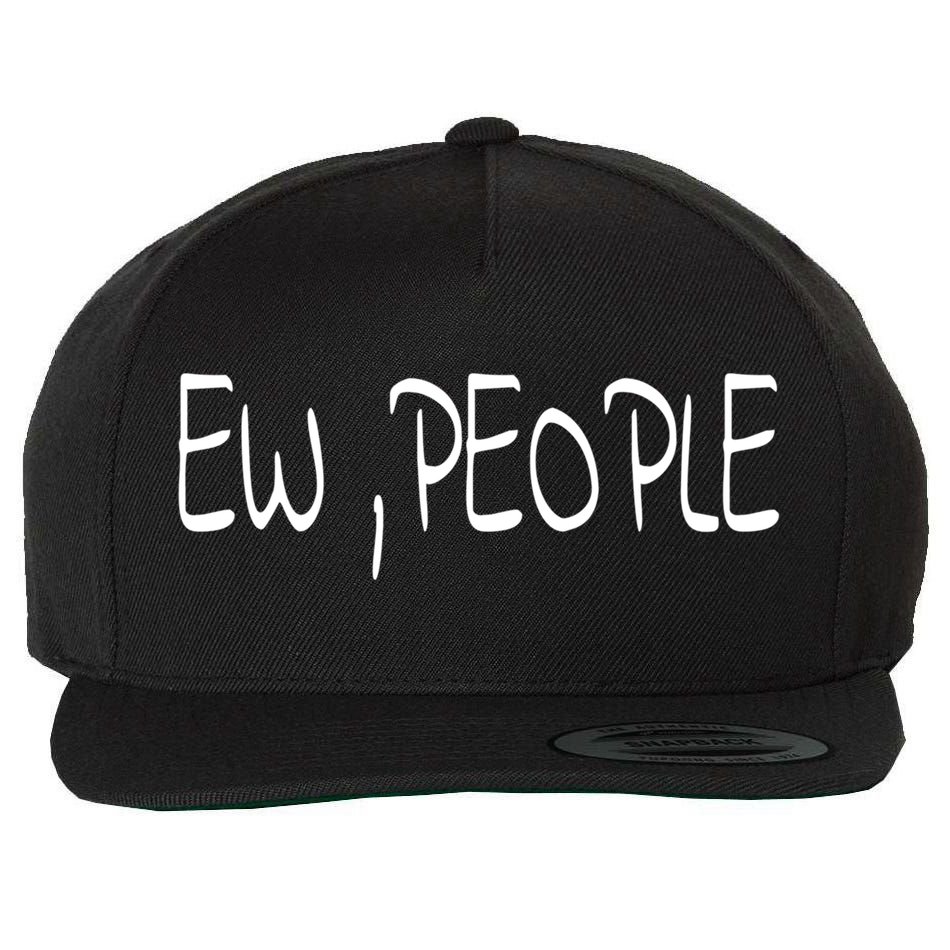 Ew People Funny Gift Wool Snapback Cap
