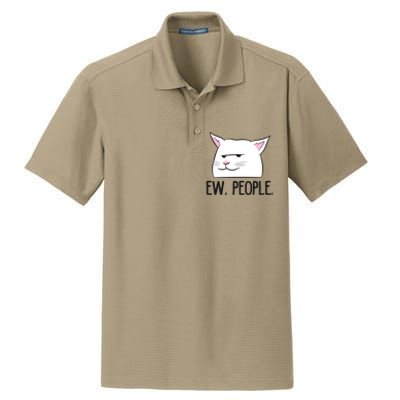 Ew People Funny Cat Owner Gift Love Cats Gift Dry Zone Grid Polo