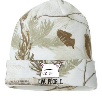 Ew People Funny Cat Owner Gift Love Cats Gift Kati Licensed 12" Camo Beanie