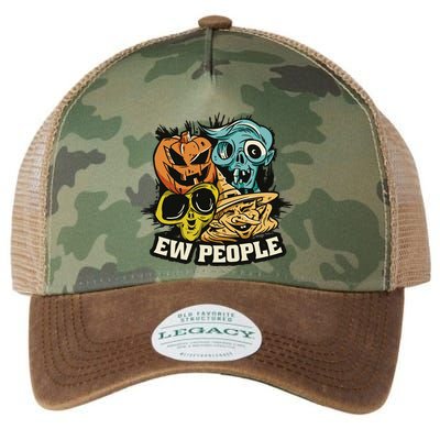 Ew People Funny Halloween Monsters Legacy Tie Dye Trucker Hat