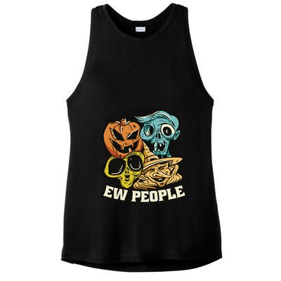 Ew People Funny Halloween Monsters Ladies PosiCharge Tri-Blend Wicking Tank