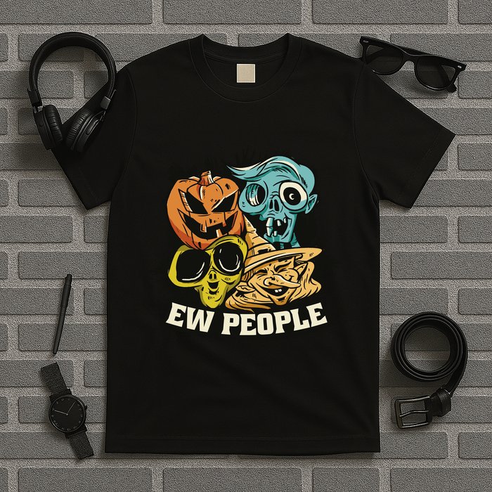 Ew People Funny Halloween Monsters T-Shirt