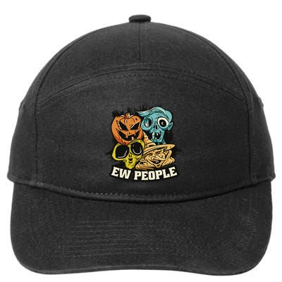 Ew People Funny Halloween Monsters 7-Panel Snapback Hat