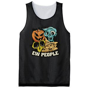 Ew People Funny Halloween Monsters Mesh Reversible Basketball Jersey Tank