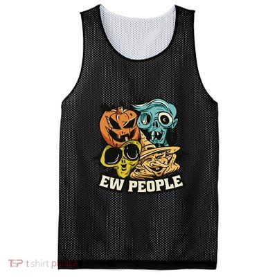 Ew People Funny Halloween Monsters Mesh Reversible Basketball Jersey Tank