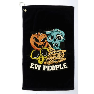 Ew People Funny Halloween Monsters Golf Towel