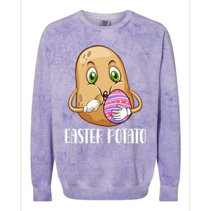 Easter Potato Funny T Colorblast Crewneck Sweatshirt