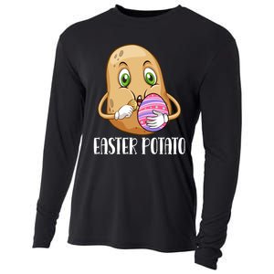 Easter Potato Funny T Cooling Performance Long Sleeve Crew