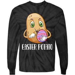 Easter Potato Funny T Tie-Dye Long Sleeve Shirt