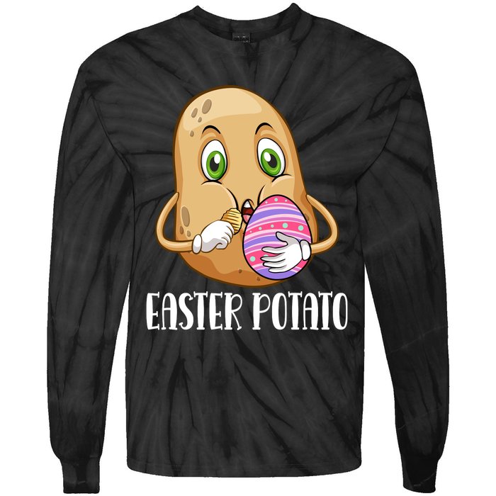 Easter Potato Funny T Tie-Dye Long Sleeve Shirt