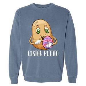 Easter Potato Funny T Garment-Dyed Sweatshirt