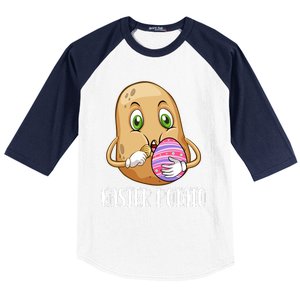 Easter Potato Funny T Baseball Sleeve Shirt