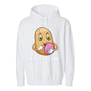 Easter Potato Funny T Garment-Dyed Fleece Hoodie