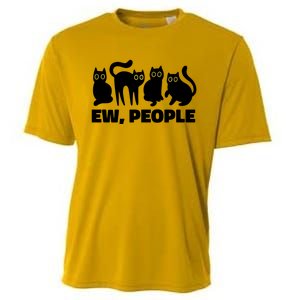 Ew People Funny Cat Lover Cooling Performance Crew T-Shirt