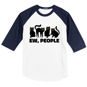 Ew People Funny Cat Lover Baseball Sleeve Shirt