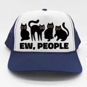 Ew People Funny Cat Lover Trucker Hat