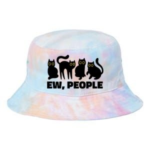 Ew People Funny Cat Lover Tie Dye Newport Bucket Hat