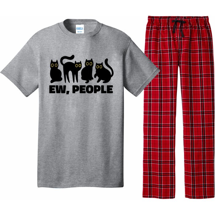 Ew People Funny Cat Lover Pajama Set