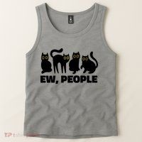 Ew People Funny Cat Lover Tank Top
