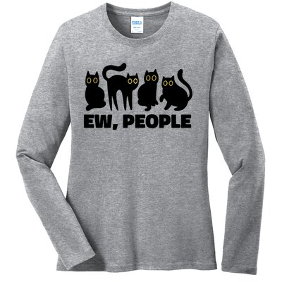 Ew People Funny Cat Lover Ladies Long Sleeve Shirt