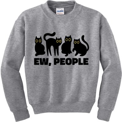 Ew People Funny Cat Lover Kids Sweatshirt