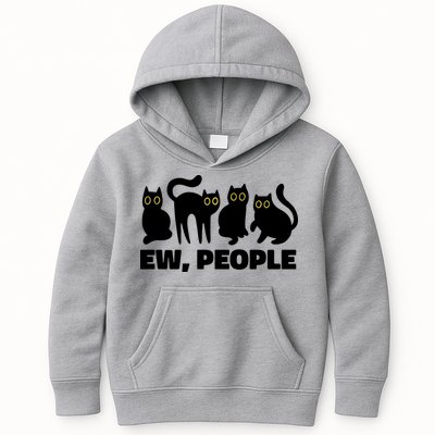 Ew People Funny Cat Lover Kids Hoodie