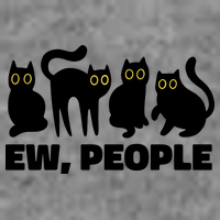 Ew People Funny Cat Lover Wool Snapback Cap
