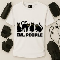 Ew People Funny Cat Lover Cooling Performance Crew T-Shirt