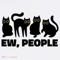 Ew People Funny Cat Lover Sustainable Bucket Hat